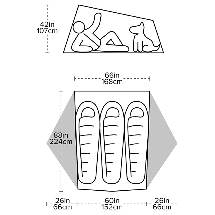 Big Agnes Tiger Wall UL3 - 3-Personen Zelt