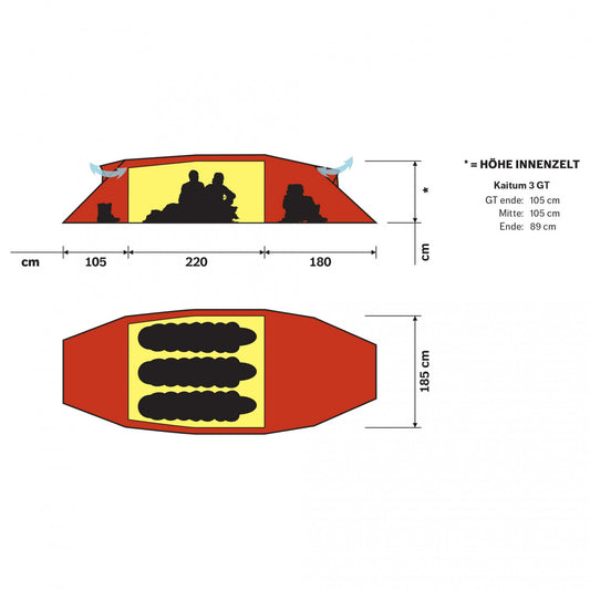Hilleberg Kaitum 3 GT - 3-Personen Zelt