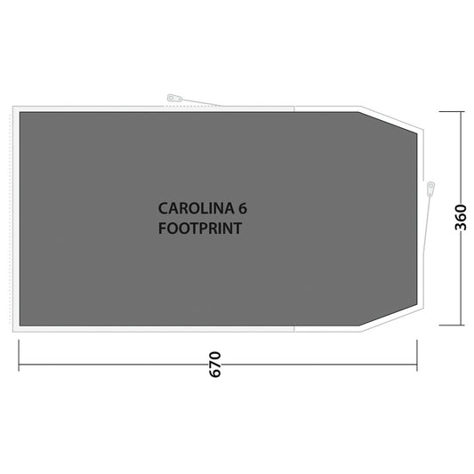 Outwell Footprint Carolina 6 - Zeltunterlage