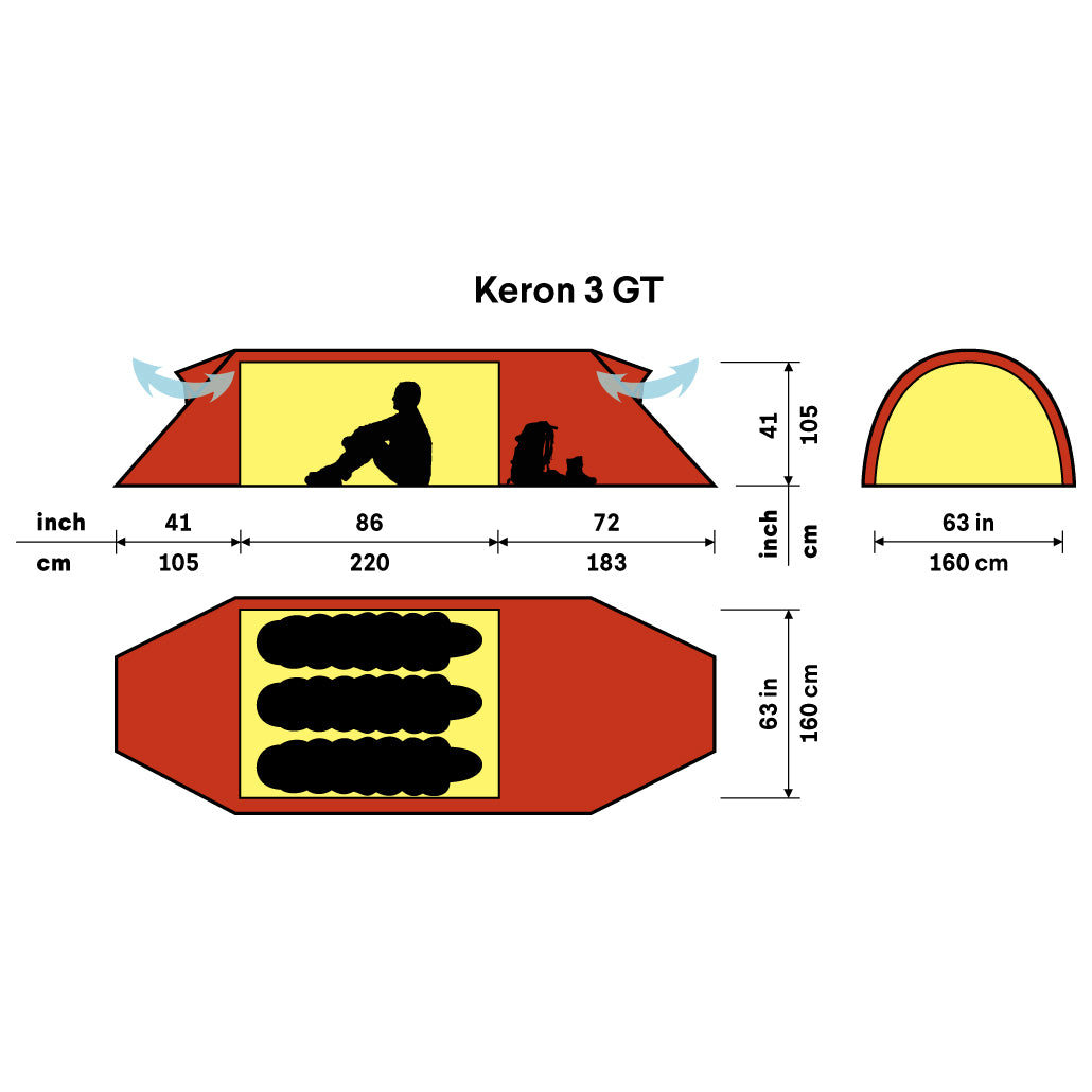 Hilleberg Keron 3 GT - 3-Personen Zelt