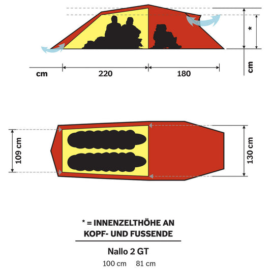 Hilleberg Nallo 2 GT - 2-Personen Zelt