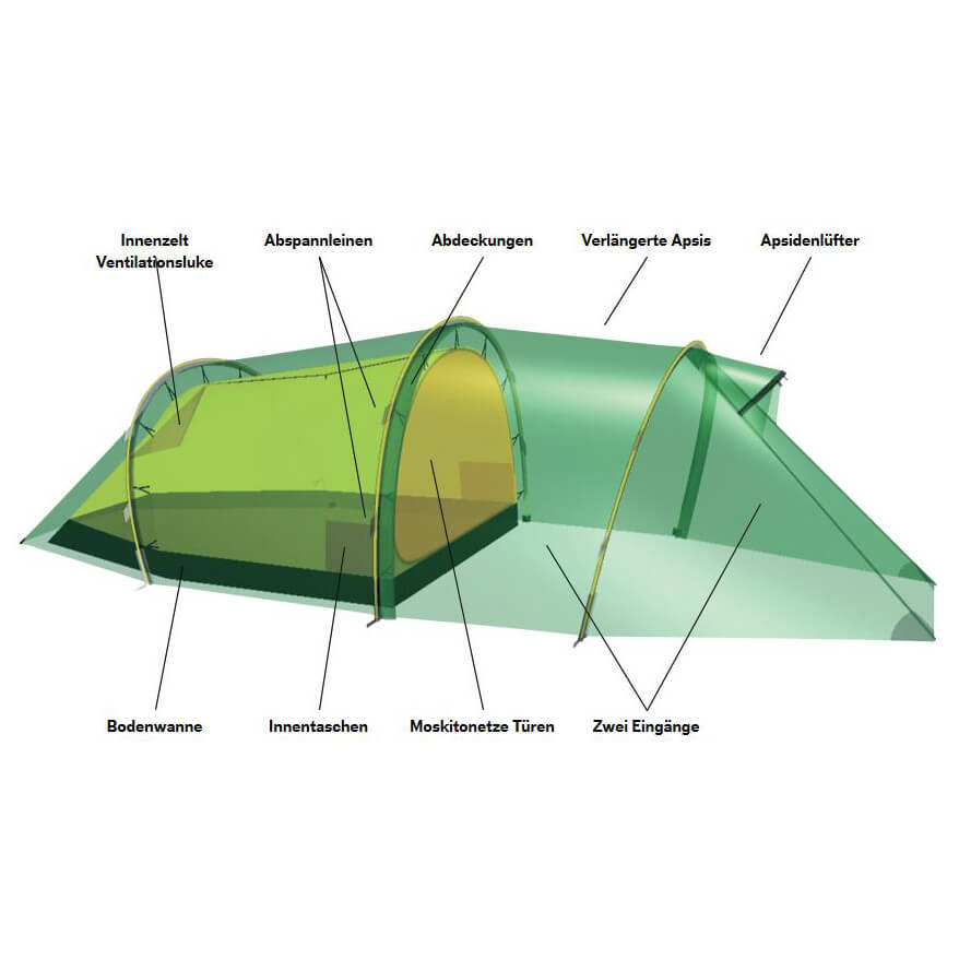 Hilleberg Nallo 3 GT - 3-Personen Zelt