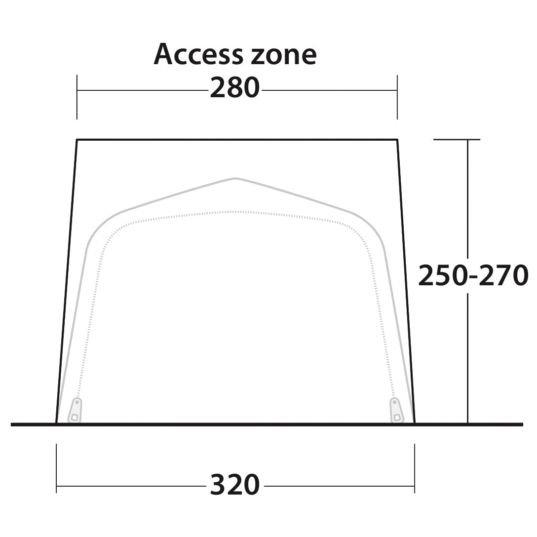 Outwell Tall Connection Parkville 200SA - Zelterweiterung