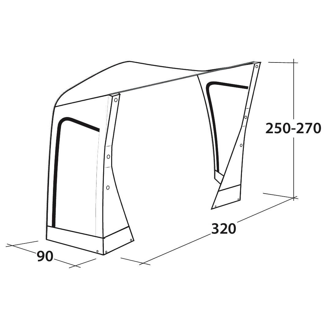 Outwell Tall Connection Parkville 200SA - Zelterweiterung