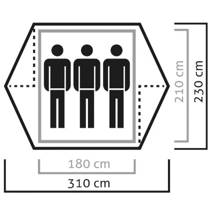 SALEWA Denali III Tent - 3-Personen Zelt