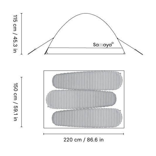 Samaya Alpinist 3 - 3-Personen Zelt