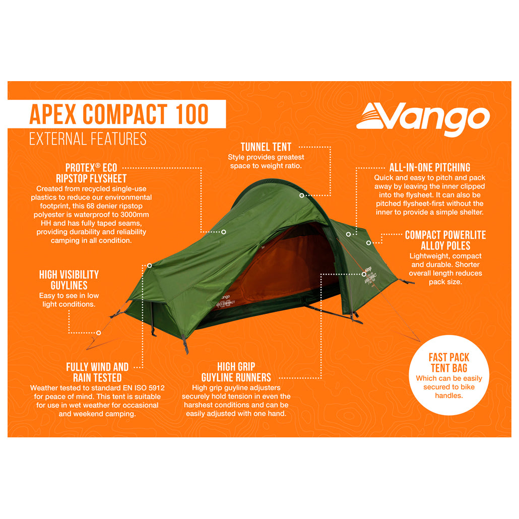 Vango Apex Compact 100 - 1-Personen Zelt
