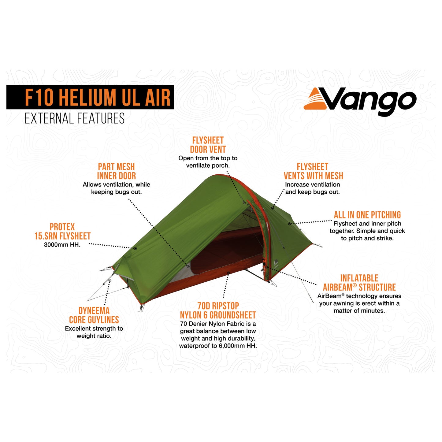 Vango F10 Helium UL Air - 1-Personen Zelt