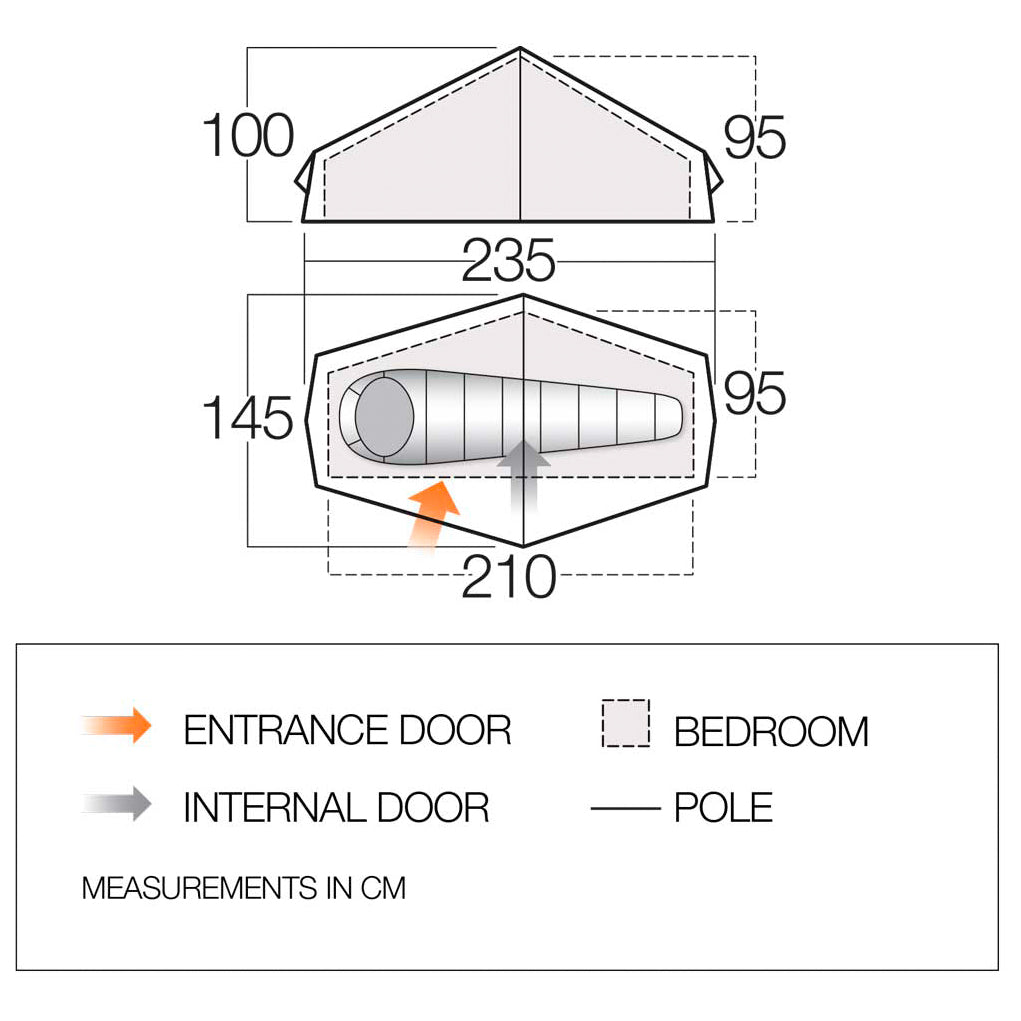 Vango F10 Helium UL Air - 1-Personen Zelt