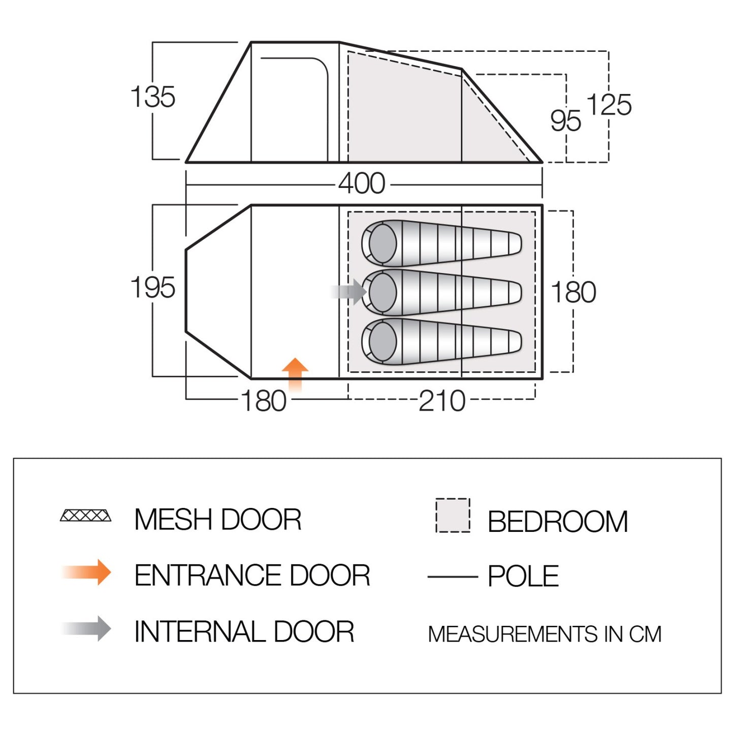 Vango Skye 300 - 3-Personen Zelt